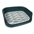 thumbnail image 1 of Open Top Pet Litter Tray Cat Potty Toilet Litter Pan Small Animals Training Pads Blue, 1 of 8