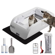 Self Cleaning Litter Box,Open-Top Automatic Cat Litter Box APPControl (2.4G/5G)with Health Tracking, Dual SafetySensors&