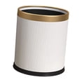 thumbnail image 1 of Open Top Trash Can Kitchen Trash Bin Simple Waste Container Waste Basket Waste Can Garbage Can for Apartment Living Room White, 1 of 8