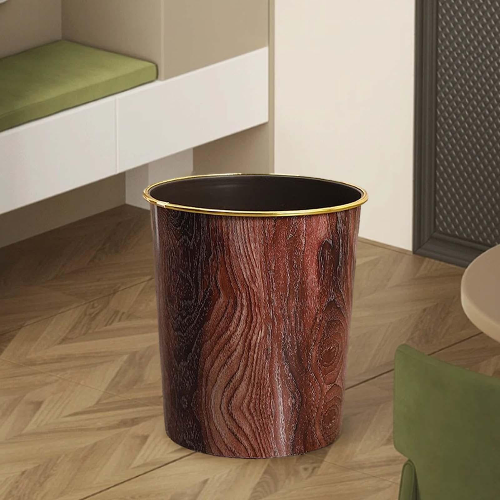 Open Top Trash Can Rubbish Container Home Decor Dustbin Garbage Bin Waste Basket without Lid for