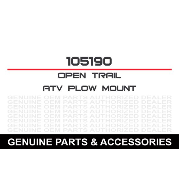Open Trail Atv Plow Mount - 105190