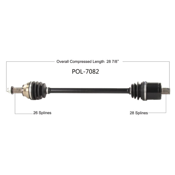 Open Trail OE 2.0 Axle Rear Compatible With Polaris RZR XP Turbo EPS 2019