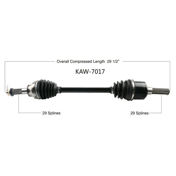 Open Trail OE 2.0 Axle Rear Right Compatible With Kawasaki KAF 990 Mule Pro-Dxt 2016-2019