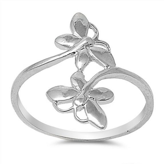 Open Twisted Butterfly Animal Ring .925 Sterling Silver Band Jewelry Female Male Unisex Size 9