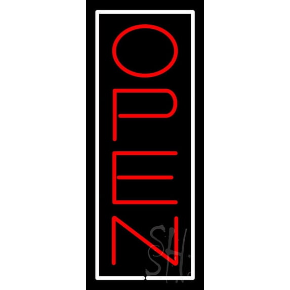 Open WR LED Neon Sign 13 x 32 - inches, Clear Edge Cut Acrylic Backing, with Dimmer - Bright and Premium built indoor LED Neon Sign for storefront.