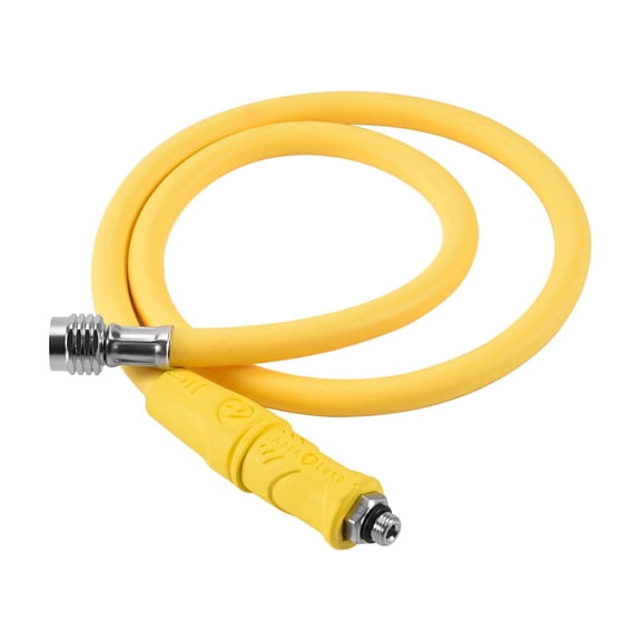 Open Water Scuba Diving Hose for Recreational Divers, 1 Yellow PVC Medium Pressure Line, No Regulator Included