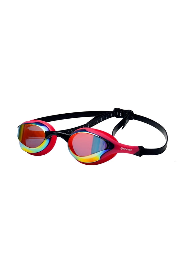 Open Water Swim Goggles - New Wave Fusion 2.0 by New Wave Swim Buoy - Swim Goggles for Triathlon & Open Water Swimming - Bubble Dreams {Bubble Pink - Revo Lens in Pink Frame}