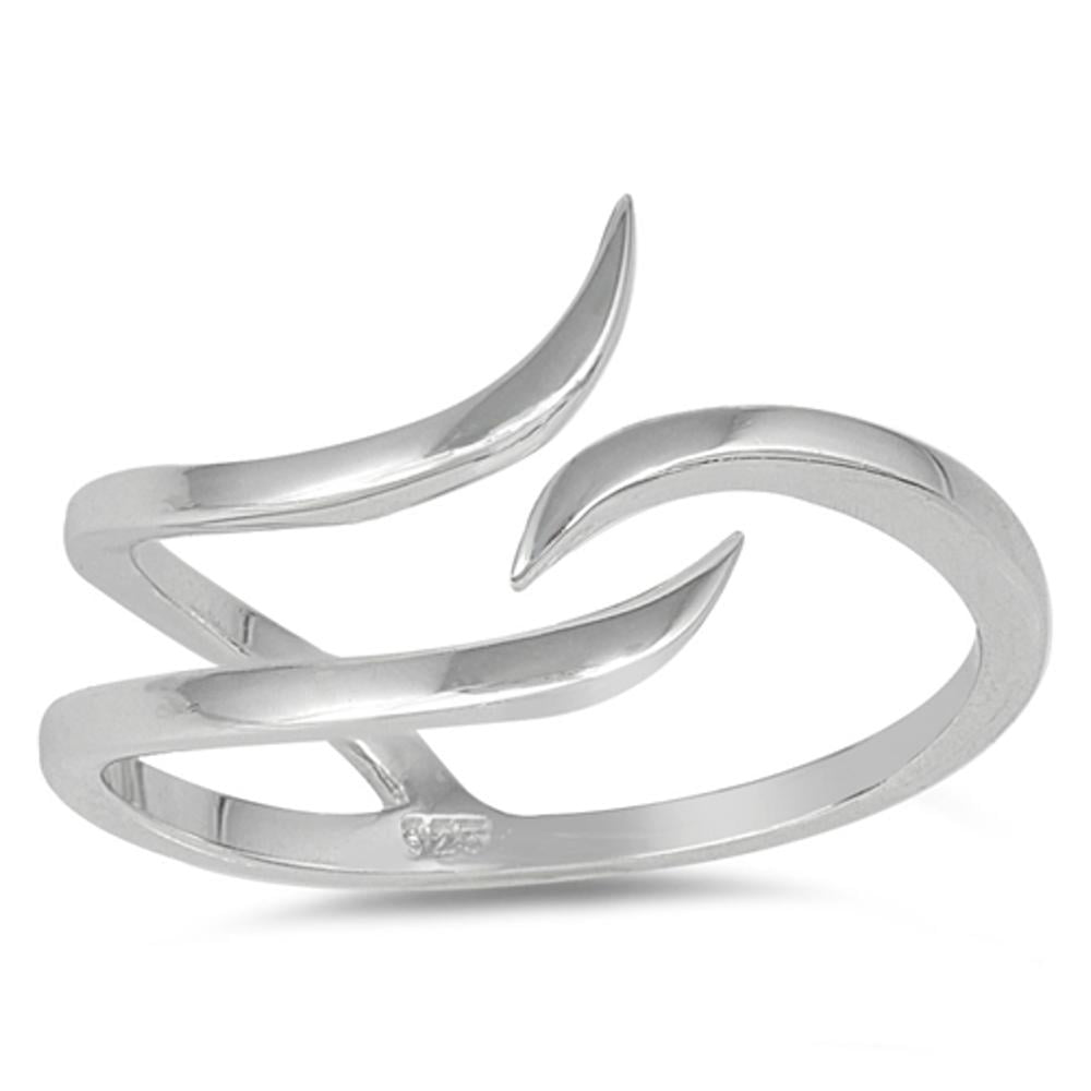 Open Wave Curve Adjustable Thumb Ring .925 Sterling Silver Band Jewelry ...