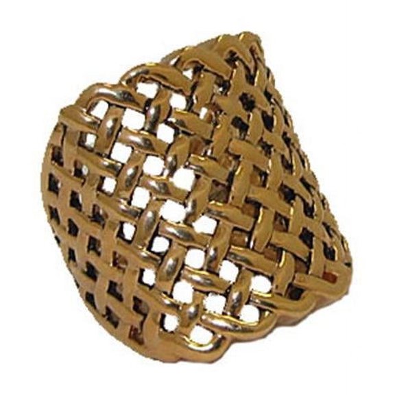 Open Weave Gold Ring