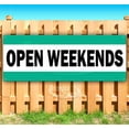 thumbnail image 1 of Open Weekends 13 oz Vinyl Banner With Metal Grommets, 1 of 4