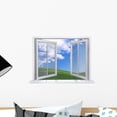 thumbnail image 1 of Open White Window Wall Decal by Wallmonkeys Peel and Stick Graphic (18 in W x 13 in H) WM112404, 1 of 4