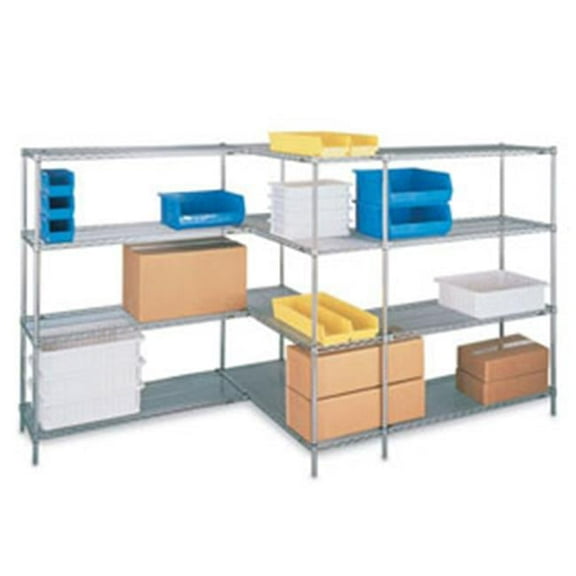 Open-Wire Shelving Starter Units - Zinc Plated - 72 x 18 x 86 in.