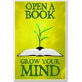 thumbnail image 1 of Open a Book Grow Your Mind - NEW Classroom Motivational Reading Poster, 1 of 3