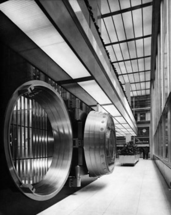 Open bank vault door Canvas Art - (18 x 24)