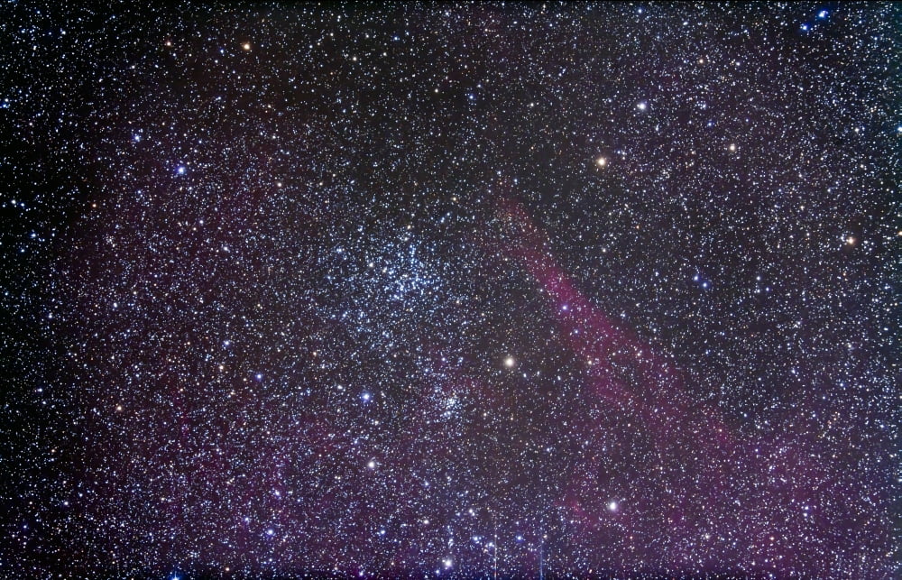 Open cluster Messier 38 in the constellation Auriga Canvas Art - Alan DyerStocktrek Images (18 x 12)