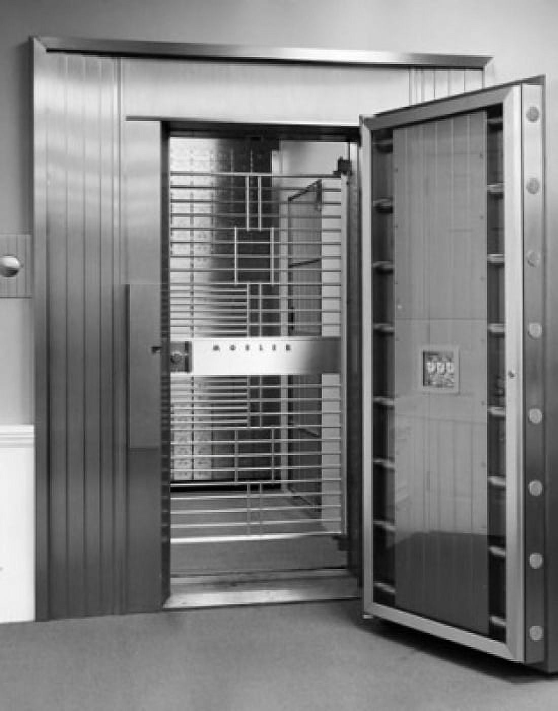 Open door of bank vault Canvas Art - (18 x 24)