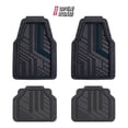 thumbnail image 1 of Open Road Sport Car Floor Mats, 4-Piece All-Weather Rubber Mats, Universal Fit, 1 of 10