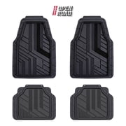 Open Road Sport Car Floor Mats, 4-Piece All-Weather Rubber Mats, Universal Fit
