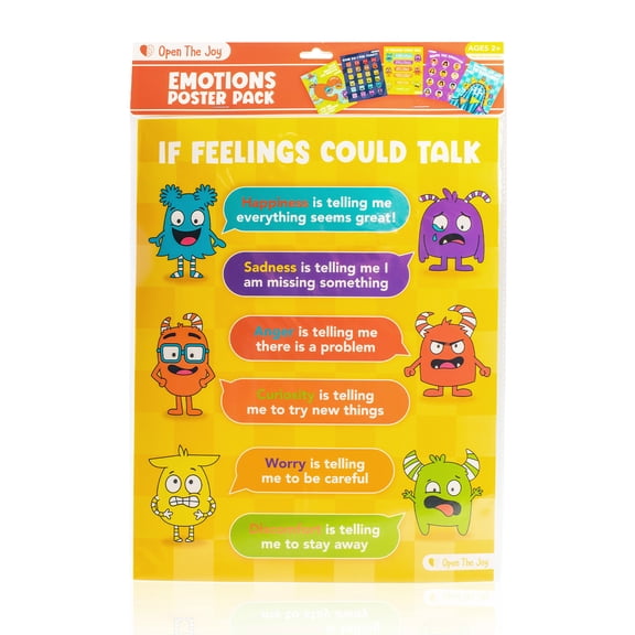 Open the Joy Emotions Poster Pack, 11" x 14", 5 Posters