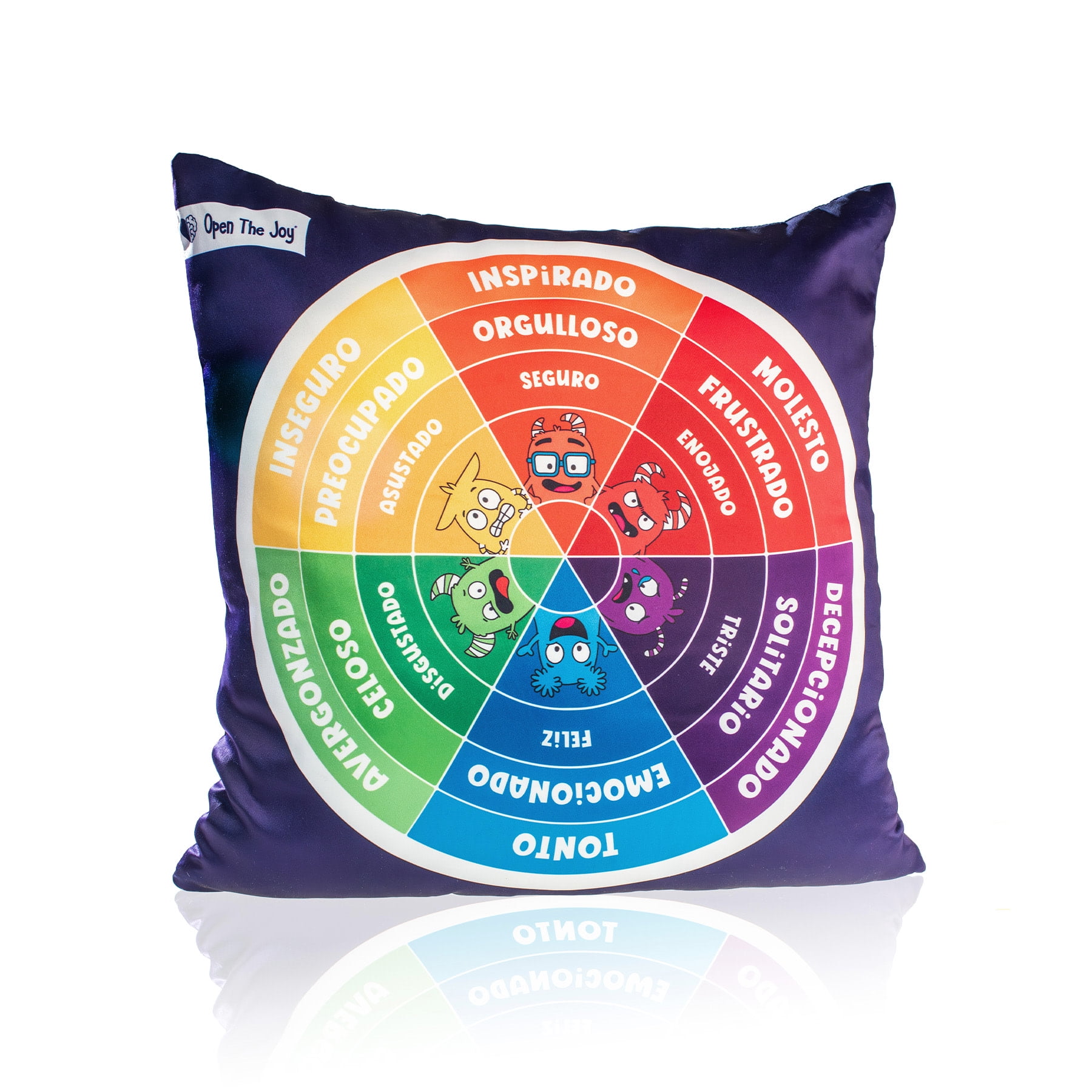 Open the Joy Weighted Emotions Wheel Pillow, Bilingual English & Spanish