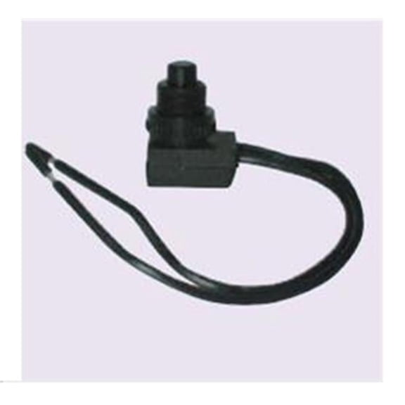 Open to On Push Button Switch - Black