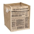 thumbnail image 1 of Open-top Jute Fabric Storage Organizer, Convenient Open-top Storage, Minimalist Aesthetic Style, Easy Item Access, Laundry Room, Bedroom, Kitchen, Storage Bin, Fabric Storage Container,, 1 of 8