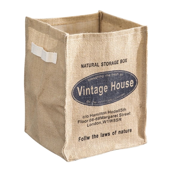 Open-top Jute Fabric Storage Organizer, Convenient Open-top Storage, Minimalist Aesthetic Style, Easy Item Access, Laundry Room, Bedroom, Kitchen, Storage Bin, Fabric Storage Container,