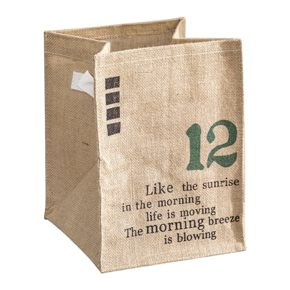 Open-top Jute Fabric Storage Organizer, Convenient Open-top Storage, Minimalist Aesthetic Style, Easy Item Access, Laundry Room, Bedroom, Kitchen, Storage Bin, Fabric Storage Container,
