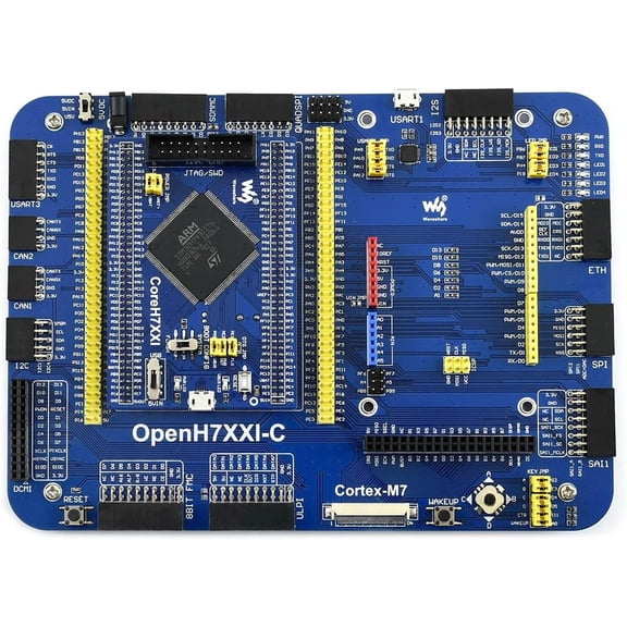 OpenH743I-C Standard The STM32 Development Board Designed for The STM32H743IIT6 Microcontroller Consists of The Mother Board and The MCU Core Board CoreH743I.