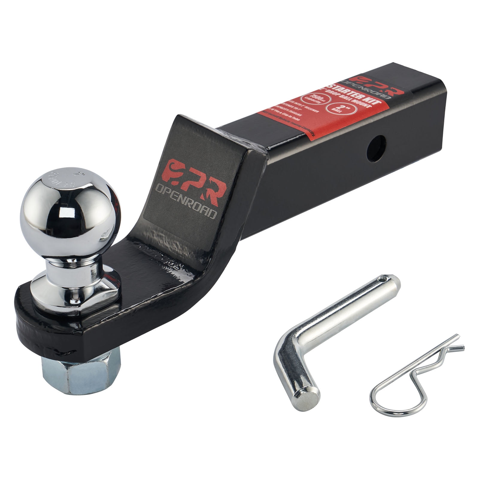 OpenRoad 2-Inch Drop Hitch Ball Mount, Class III for Trucks, 2-Inch ...