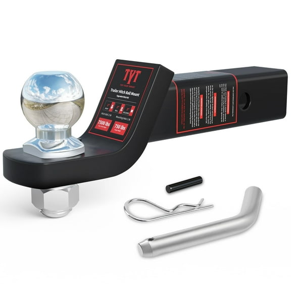 OpenRoad 2-Inch Drop Hitch Ball Mount, Class III for Trucks, 2-Inch Receiver, 6000 lb Tow Capacity