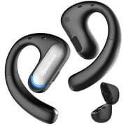 OpenRock Pro Open Ear Wireless Bluetooth Headphones with 46-Hour Earbuds for Android & iPhone, Tubebass Sound,Black