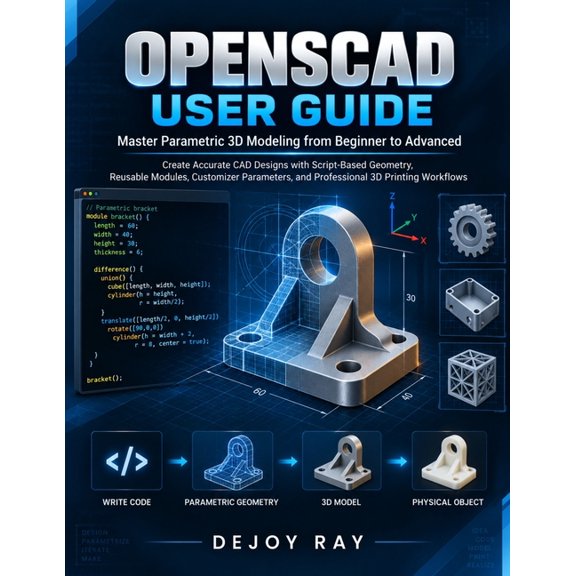 OpenSCAD User Guide: Master Parametric 3D Modeling from Beginner to Advanced: Create Accurate CAD Designs with Script-Ba, (Paperback)