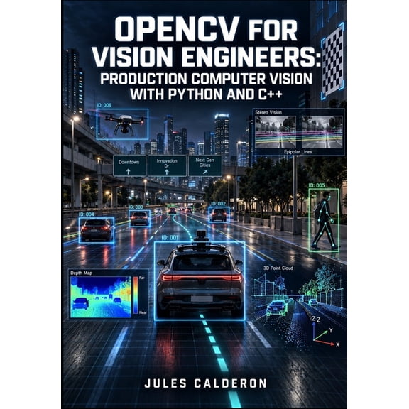 Opencv for Vision Engineers: PRODUCTION COMPUTER VISION WITH PYTHON AND C++: Object Detection, 3D Vision, Camera Calibra, (Paperback)