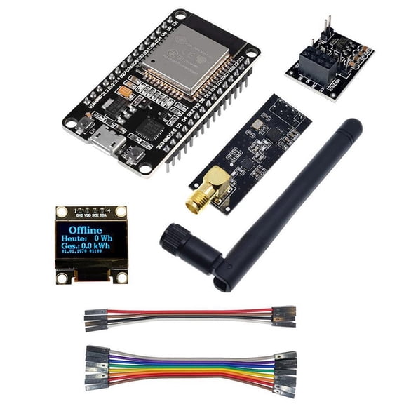Opendtu for Hoymiles Diy Kit Display for Esp32 Nrf24L01 Antenne Socket Kabel
