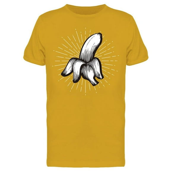 Opened Banana Sketch T-Shirt Men -Image by Shutterstock, Male Small