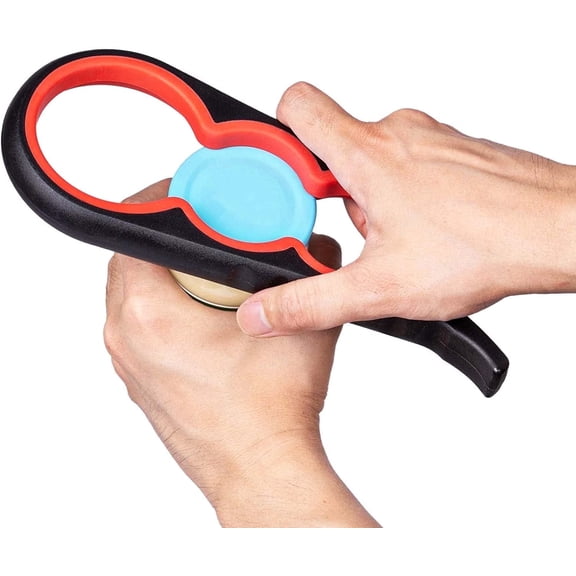 Anti-skid Jar Opener Jar Lid Remover Rubber Can Opener Kitchen Grippers To Remove Stubborn Lids, Caps and Bottles Great Kitchen Gadgets For Small Hands or Seniors, Black Red