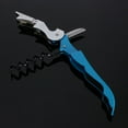 thumbnail image 1 of Opener Tool Double Hinge Wine Corkscrew Key Bottle Cutter Double Hinge Design Multi-Functional Metal Cap Soft-Touch Velvet Feel Handle Portable For Bartenders / Bar /Home, 1 of 4