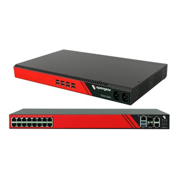 Opengear OM2224-24E - Console server - 24 ports - 1GbE, RS-232 - 1U - rack-mountable