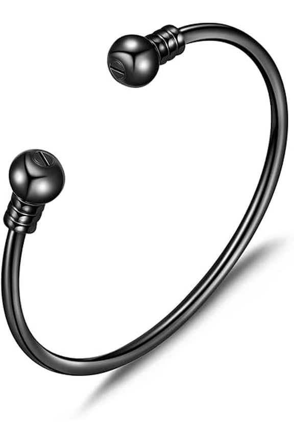 Opening Ashes Cuff Bangle Cremation Bracelet for Ashes for Women Stainless Steel Urn Bangle Locket Ash Holder Memorial Jewelry Bracelet Keepsake Gift