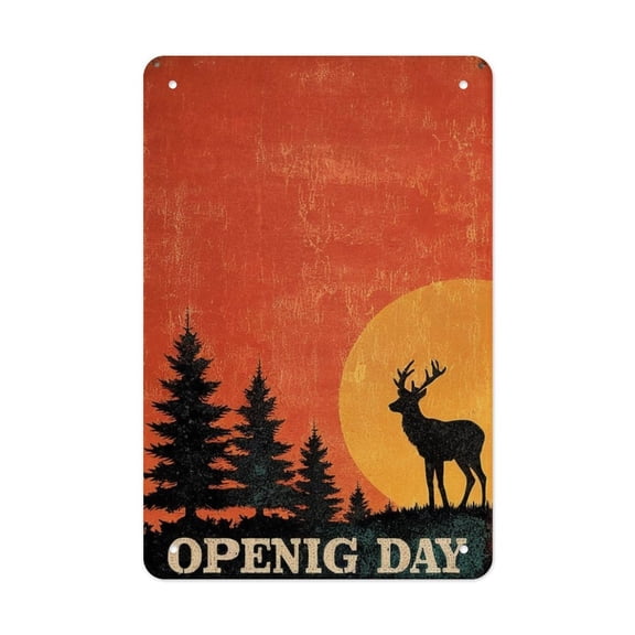 Opening Day Versatile Tin Wall Decor - Home Garage Bar - Vertical