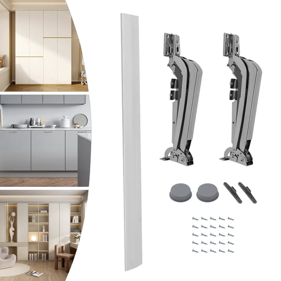 Opening Door Hinges, 180 Parallel Opening Cabinet Door Hinges 10.46*3.16 in for Cabinet Doors, Wardrobe Doors, Small Doors