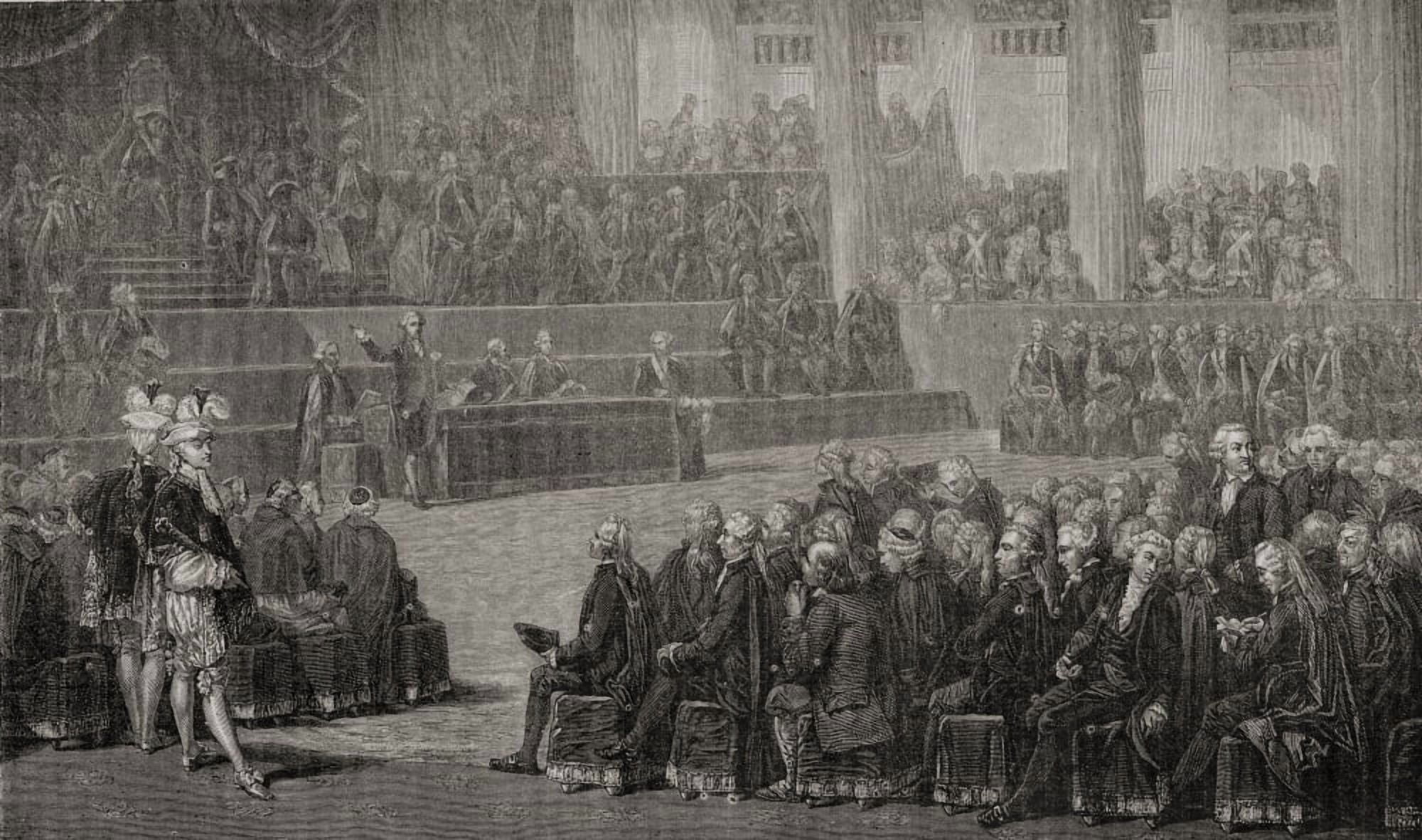 Opening Of The Etats Generaux Engraved By Pannemaker-Ligny After De La Charlerie From Histoire De La Revolution Francaise By Louis Blanc Canvas Art - Ken Welsh  Design Pics (19 x 11)
