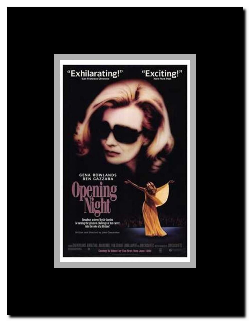 Opening Night Framed Movie Poster