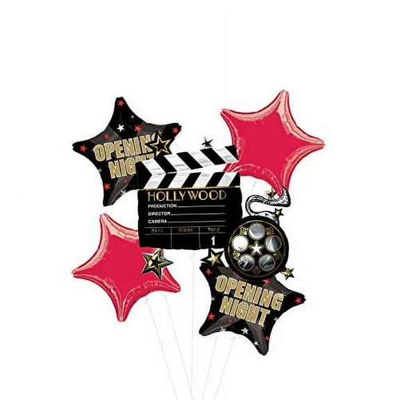 Opening Night Movie Party Supplies Balloon Bouquet Decorations Hollywood Film Clapper