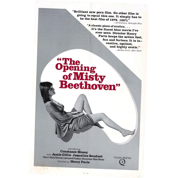 Opening Of Misty Beethoven The Movie Poster Reprint 27Inx40In for any room 27x40 Square Adults Poster Time