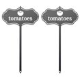 thumbnail image 1 of Openpig 2 PCS Metal Seed & Plant Labels - Plant Markes for Seedlings-Plant Tags for Pots - Garden Signs for Vegetable - Durable Markers for Plants Outdoor Waterproof - Garden Decor for Farmhouse, 1 of 6