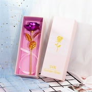 Openpig 24k Gold Rose with Luxury Gift Box - Single Roses and Valentines Day Gifts Idea for Women, Loved Ones, Mom, Wife, Girlfriend
