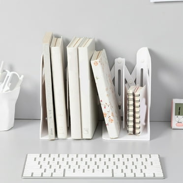 Openpig Adjustable Book ends, Metal Bookends for Heavy Books, Desk Book Holder for shelves, Book Organizer for Desk, Suitable for Office, Home and School Use