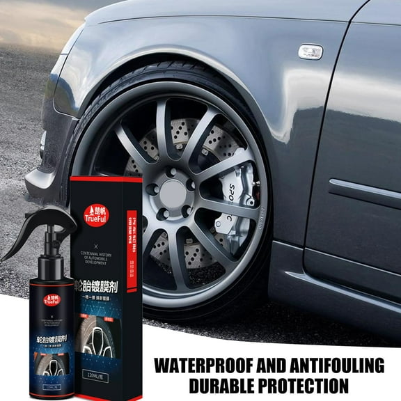 Openpig Black Tire Shine Spray, Tire Dressing for Deep Glossy Finish for Protection and Conditioning, Long-Lasting Tire Shine Spray, Fights Cracking and Fading